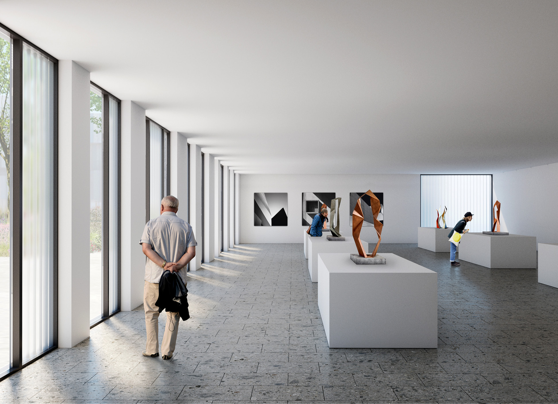 Foro:  exhibition space perspective  |  Jacob Bley Griffiths