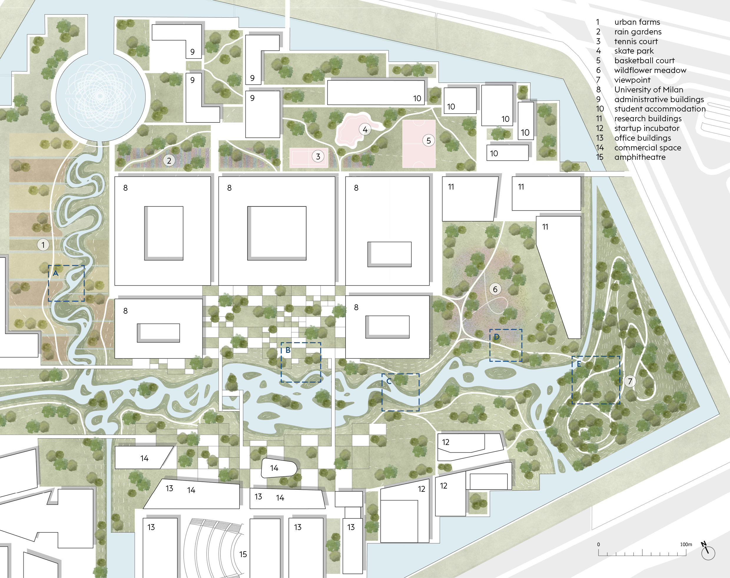 Innovation District: MIND masterplan  |  Jacob Bley Griffiths