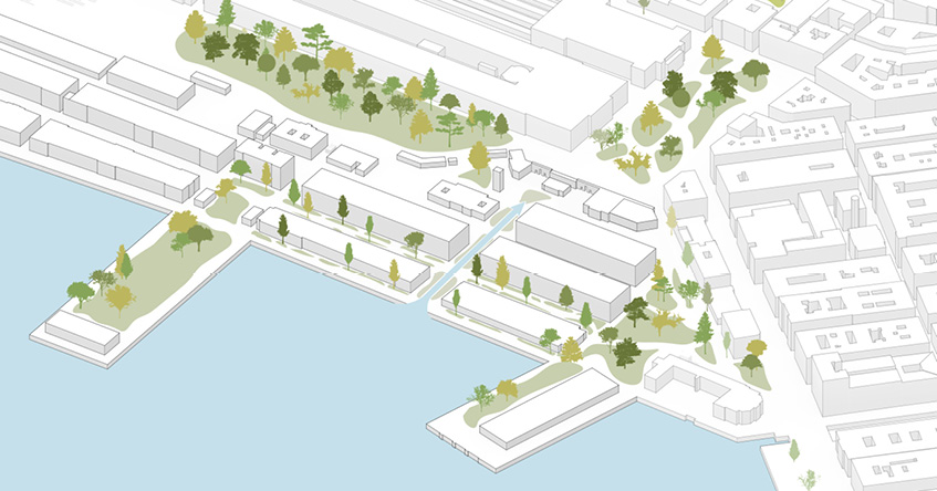 Trieste Porto Vecchio: green and blue strategy  |  Jacob Bley Griffiths