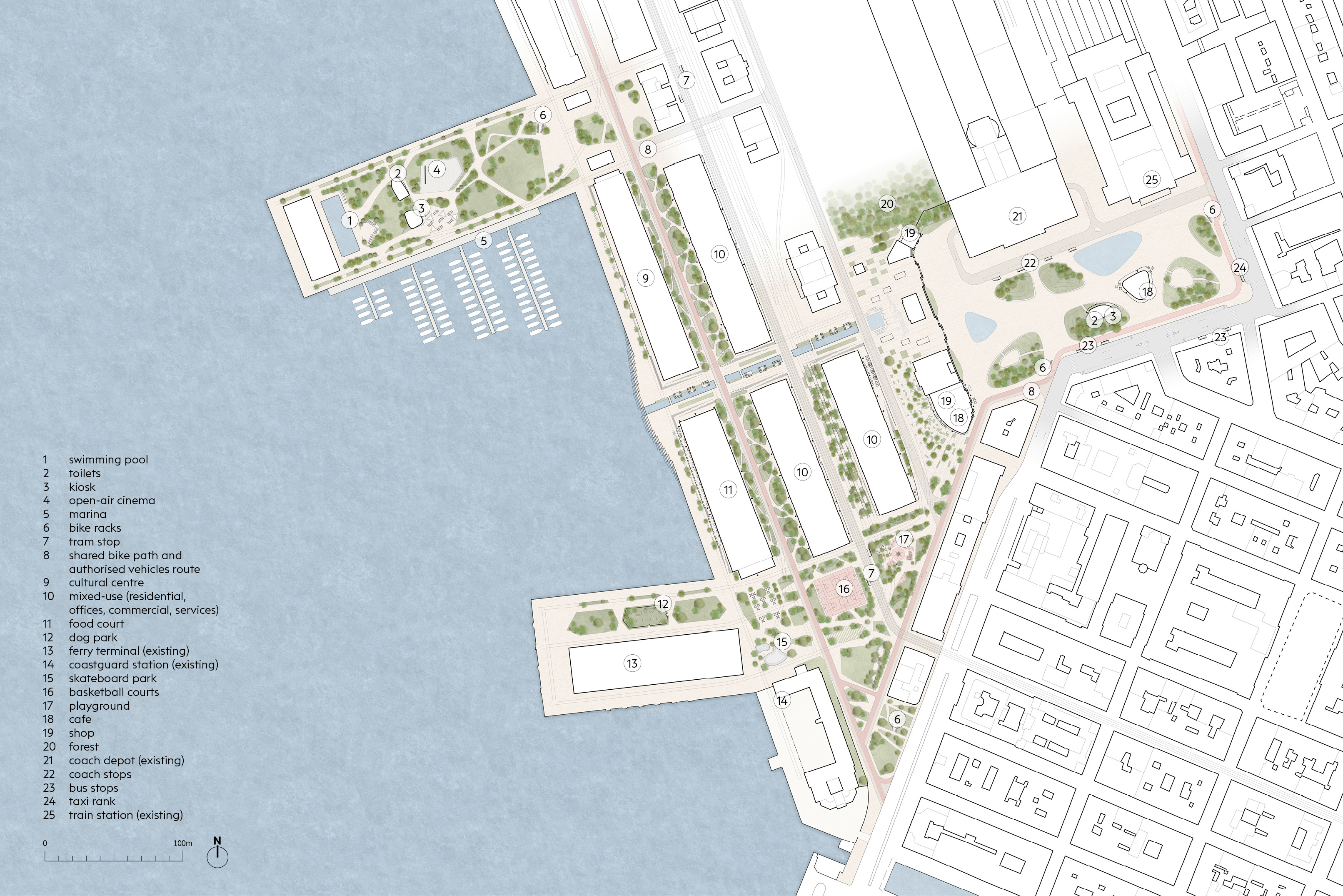 Trieste Porto Vecchio: masterplan  |  Jacob Bley Griffiths